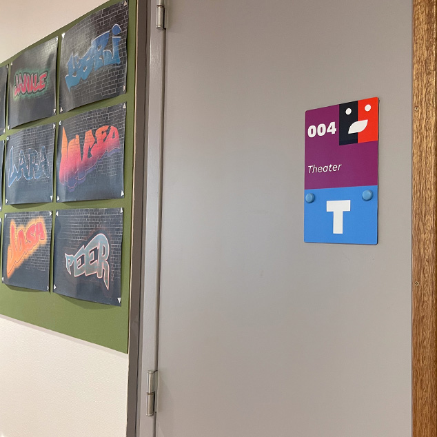 TooropMavo bewegwijzeringbord Theater